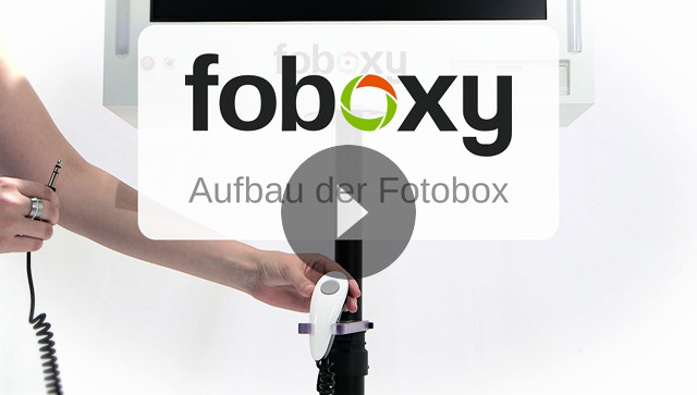 Video zum Aufbau der foboxy Fotobox