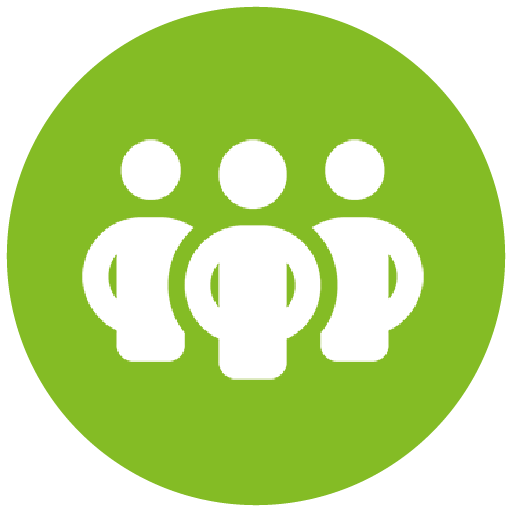 grünes Icon mit Team